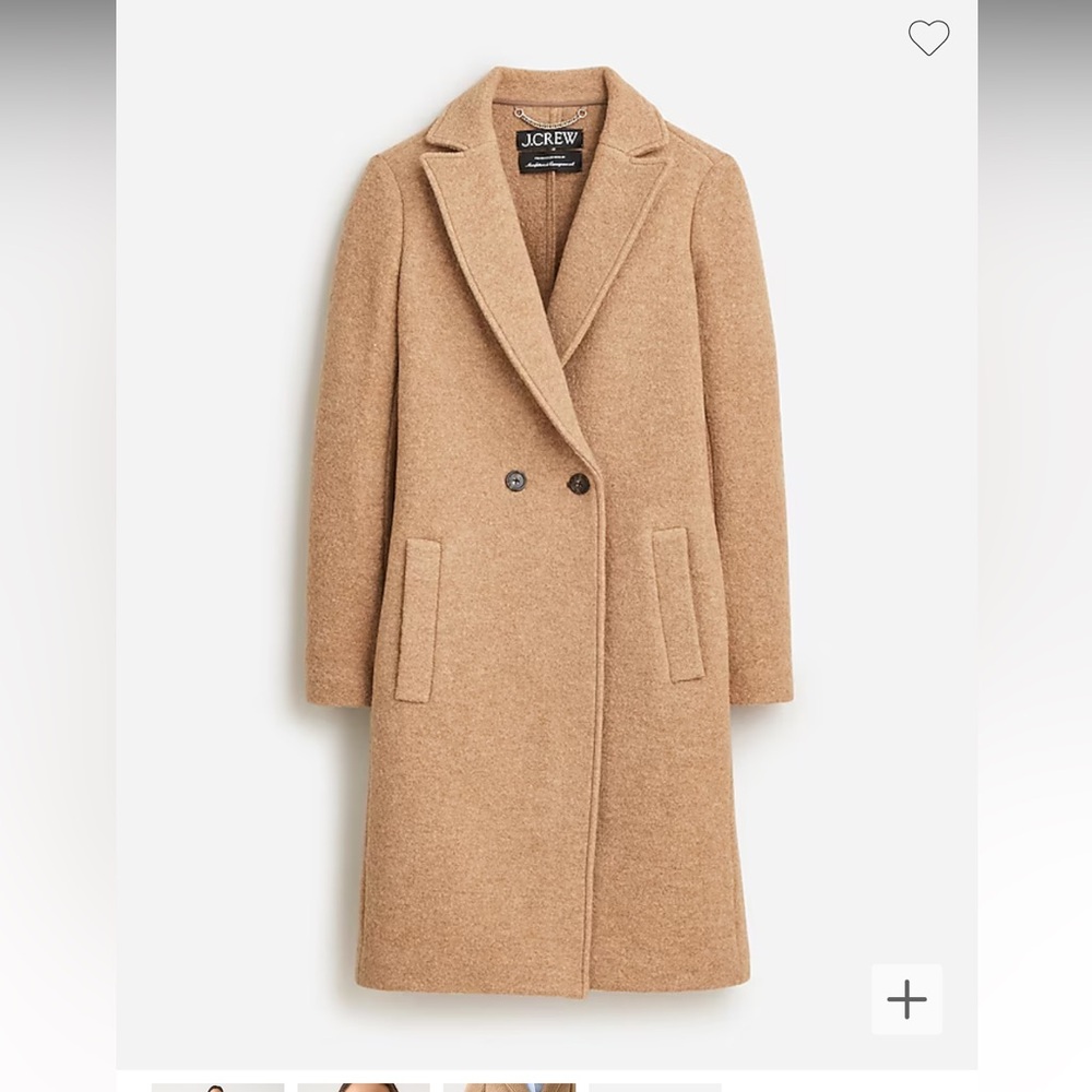J crew Daphne Topcoat in Italian boiled wool Size 18